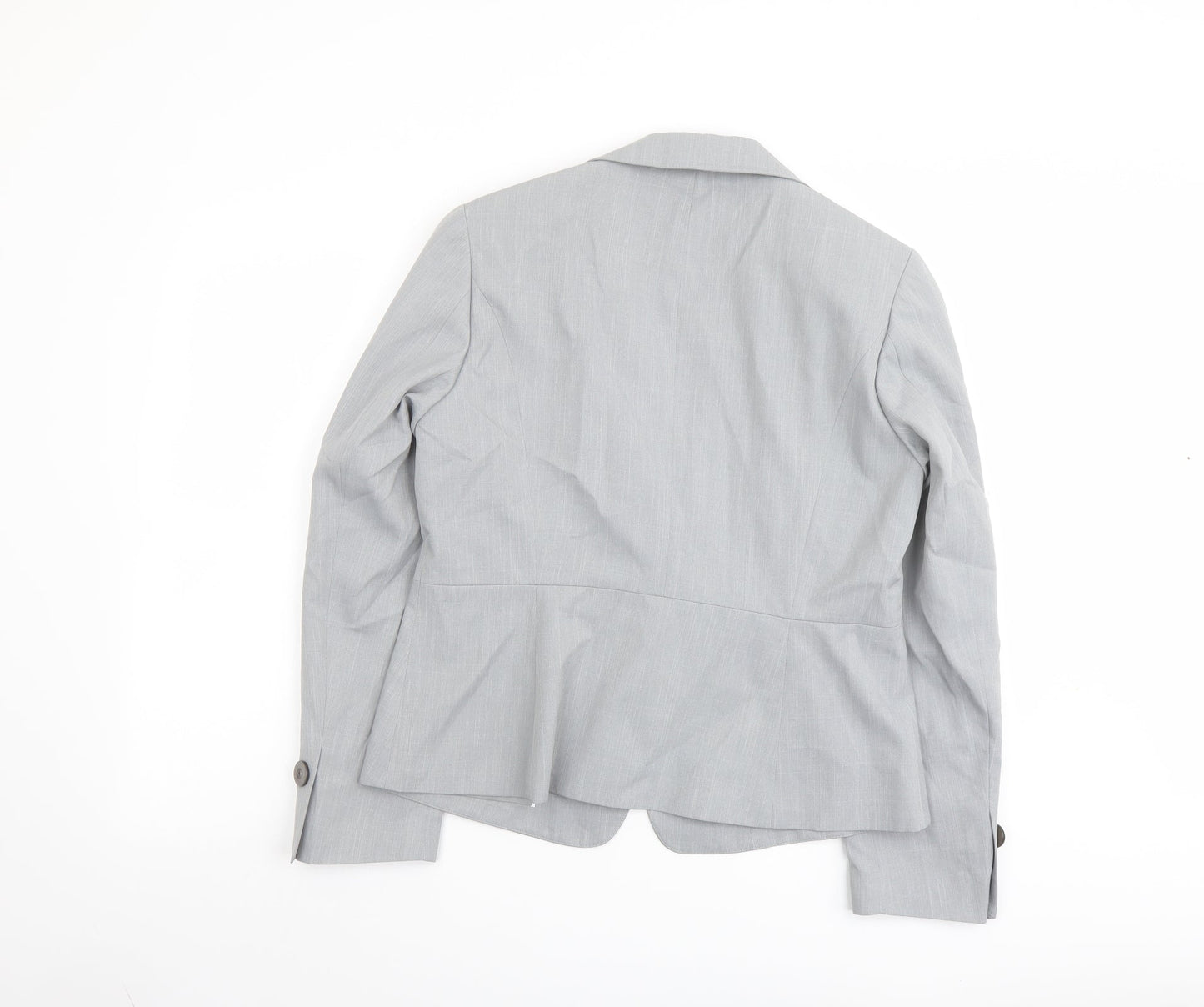 Marks and Spencer Womens Grey Jacket Blazer Size 14 Button