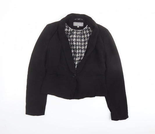 Marks and Spencer Womens Black Jacket Blazer Size 10 Button