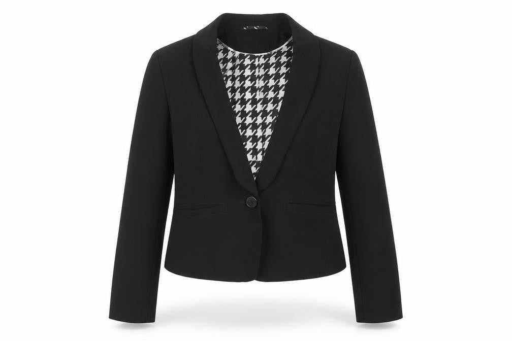 Marks & Spencer Womens Black Jacket Blazer Size 10 Button