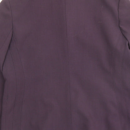 Lakeland Womens Purple Jacket Blazer Size 14 Button