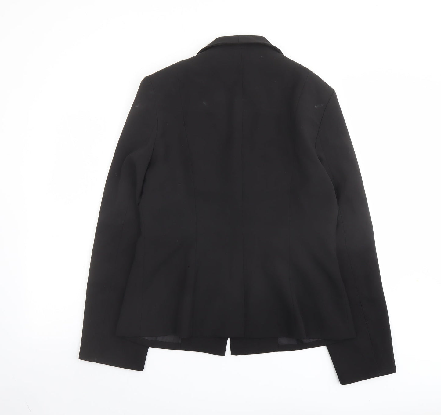 4TH Reckless Womens Black Polyester Jacket Blazer Size 14