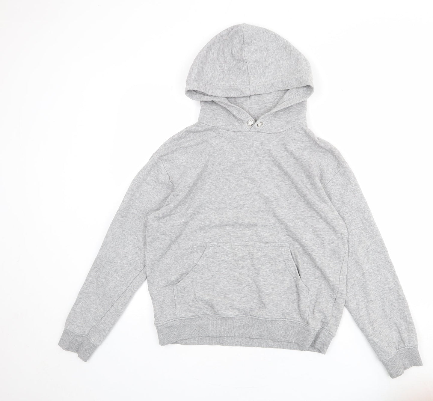 H&M Womens Grey Cotton Pullover Hoodie Size XS Pullover