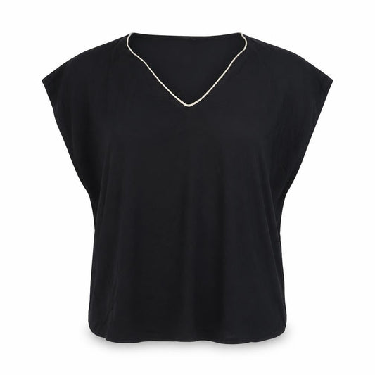 Oasis Womens Black Polyester Camisole Blouse Size 14 V-Neck