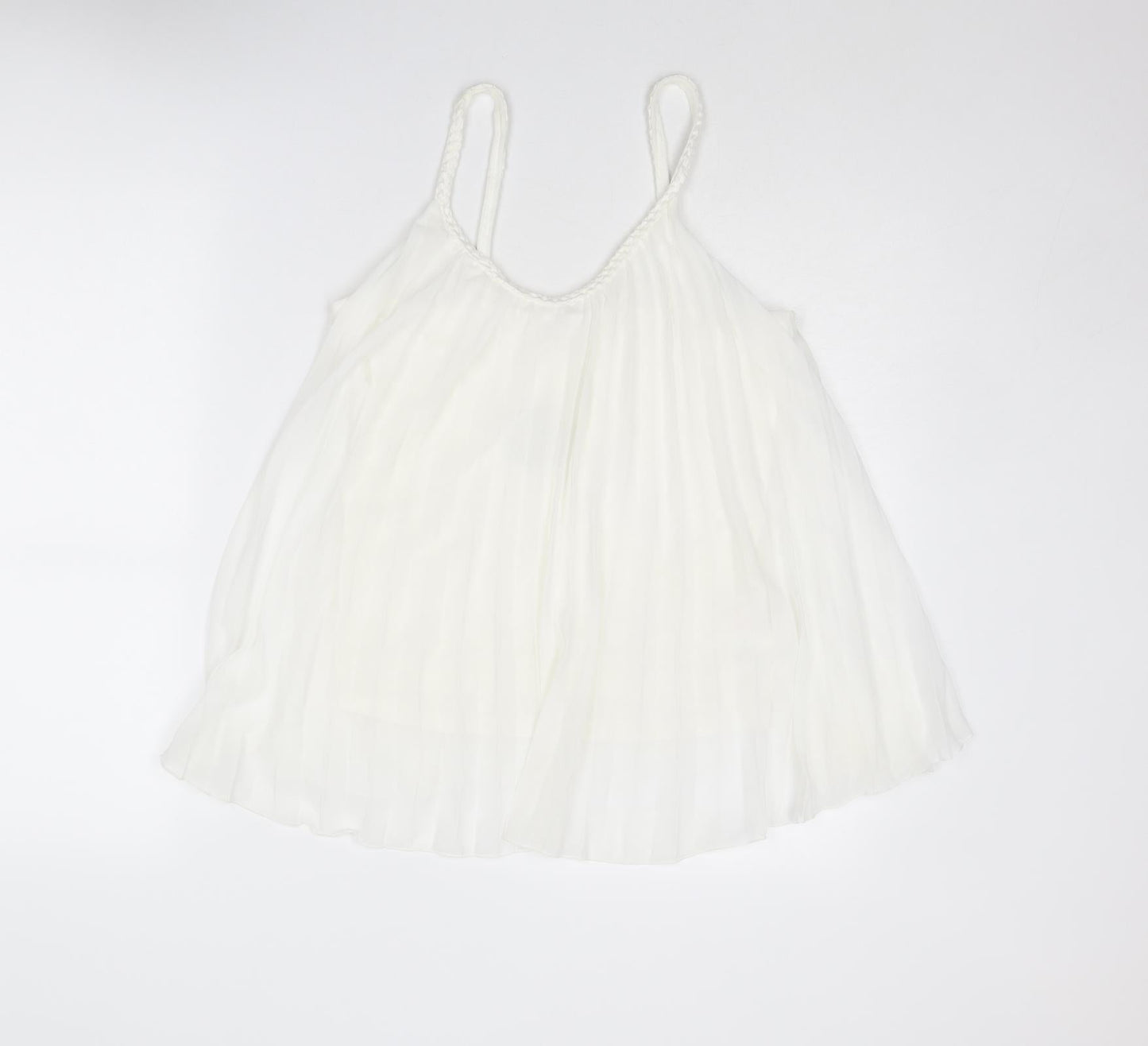 Apricot Womens White Polyester Camisole Tank Size 8 Scoop Neck