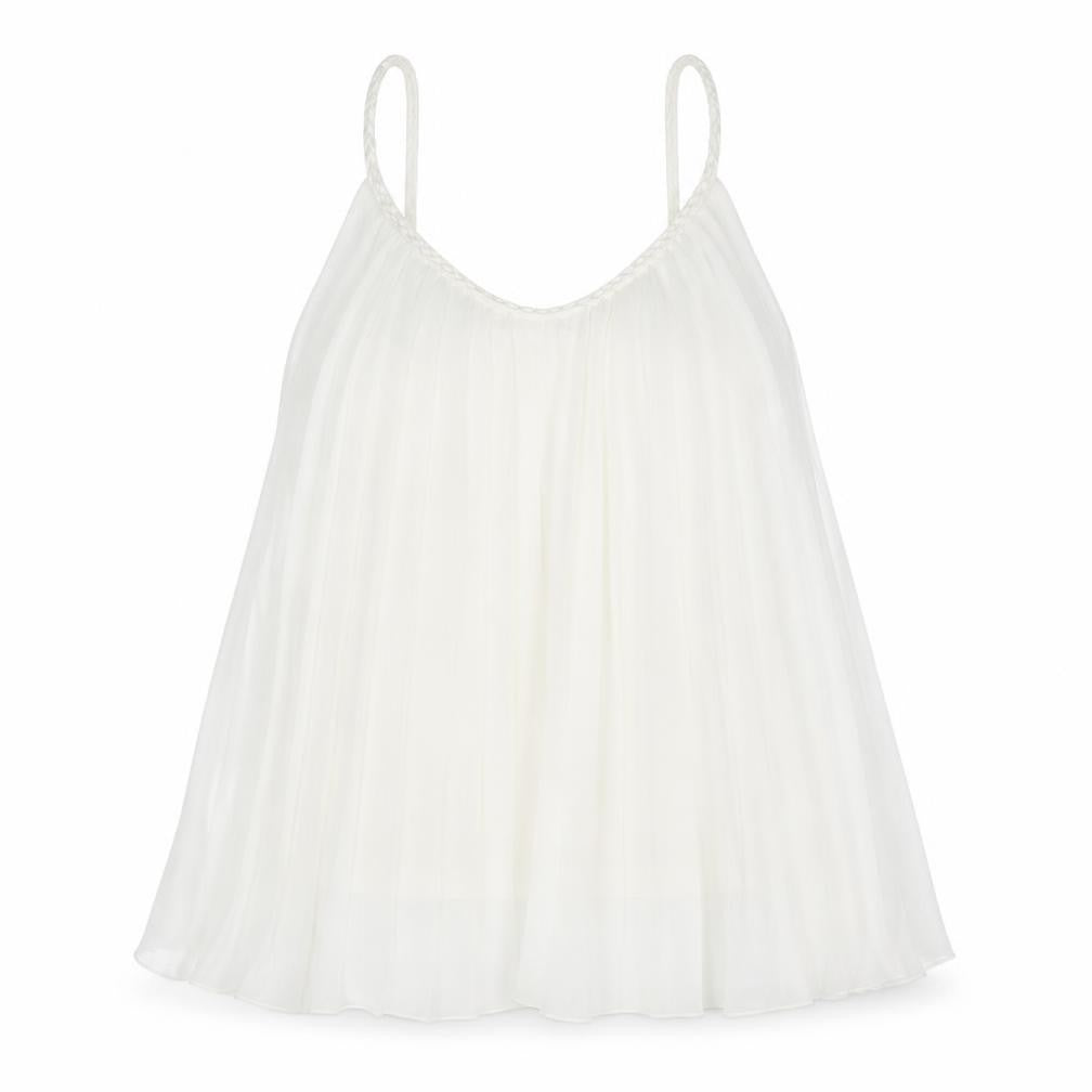 Apricot Womens White Polyester Camisole Tank Size 8 Scoop Neck