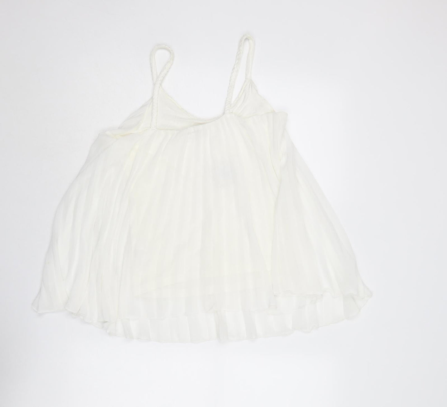 Apricot Womens White Polyester Camisole Tank Size 8 Scoop Neck
