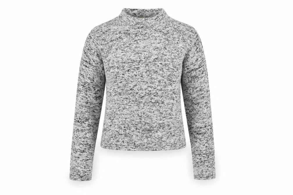 Cameo Rose Womens Grey High Neck Polyester Pullover Jumper Size L