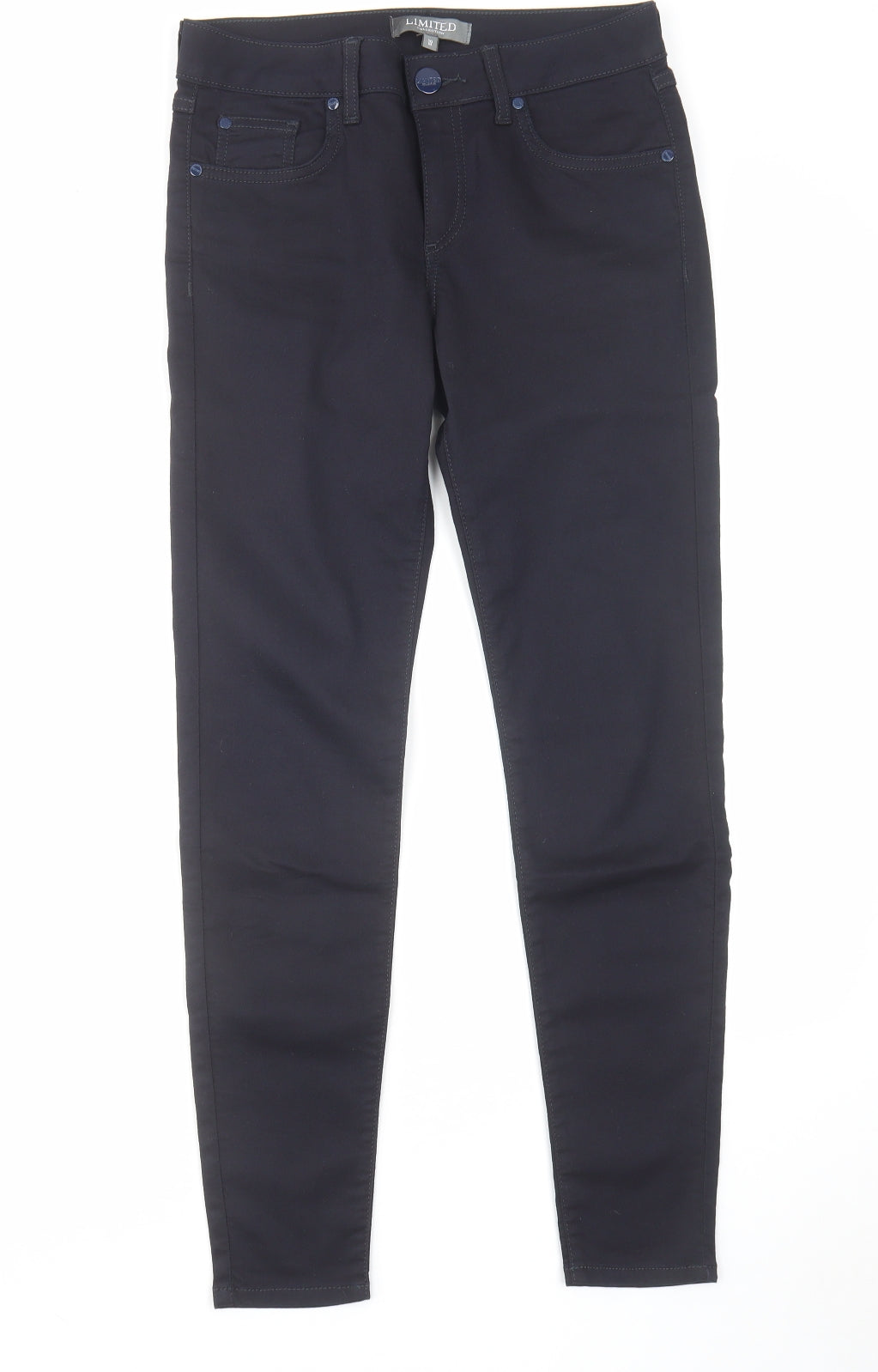 Limited Collection Womens Blue Cotton Skinny Jeans Size 10 L29 in Regular Zip