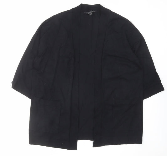 Dorothy Perkins Womens Black V-Neck Viscose Cardigan Jumper Size 12
