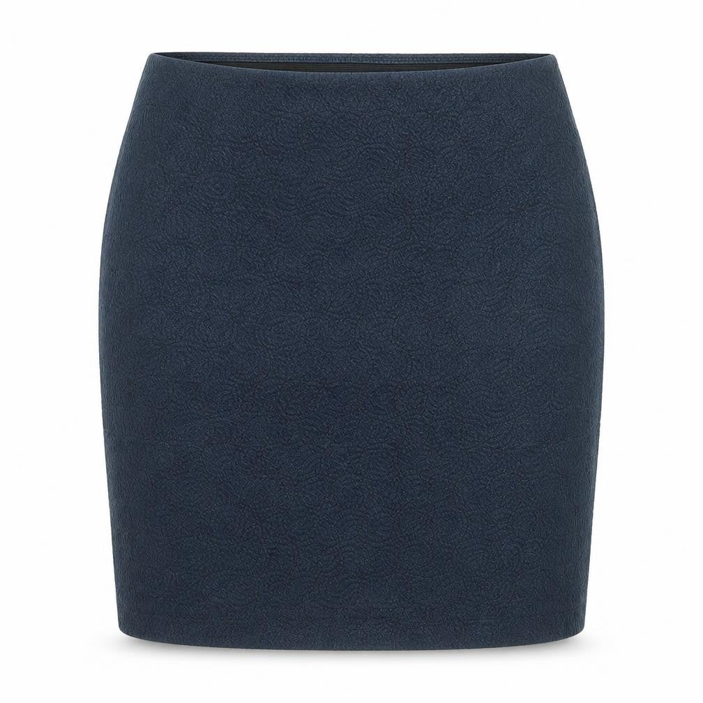 ESPRIT Womens Blue Geometric Cotton Bandage Skirt Size XS