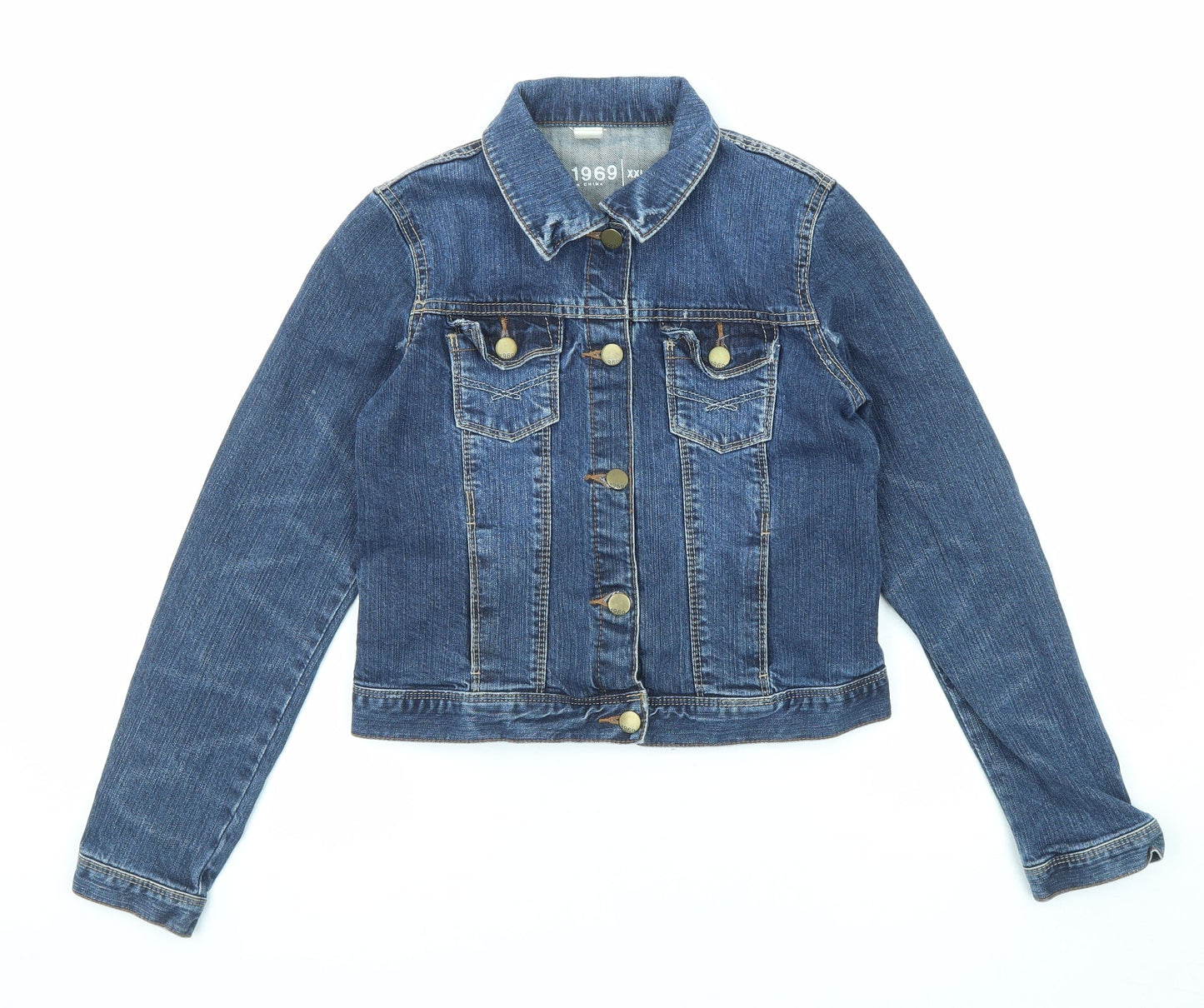 Gap Girls Blue Jacket Size 2XL Button