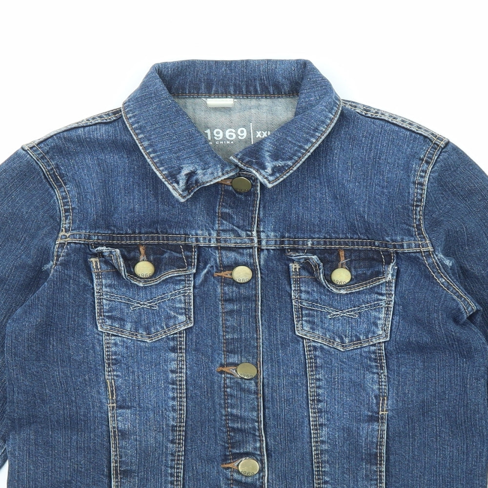 Gap Girls Blue Jacket Size 2XL Button