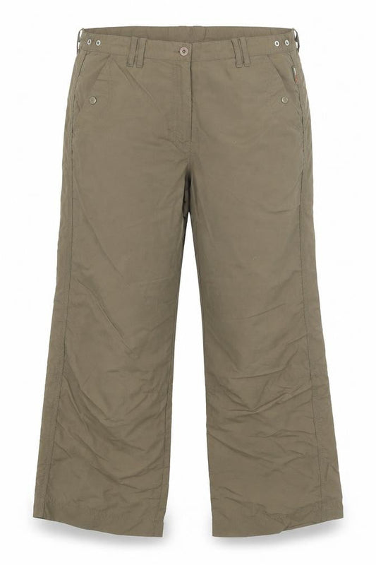 MEXXSPORT Womens Green Nylon Trousers Size 16 L25 in Regular Zip