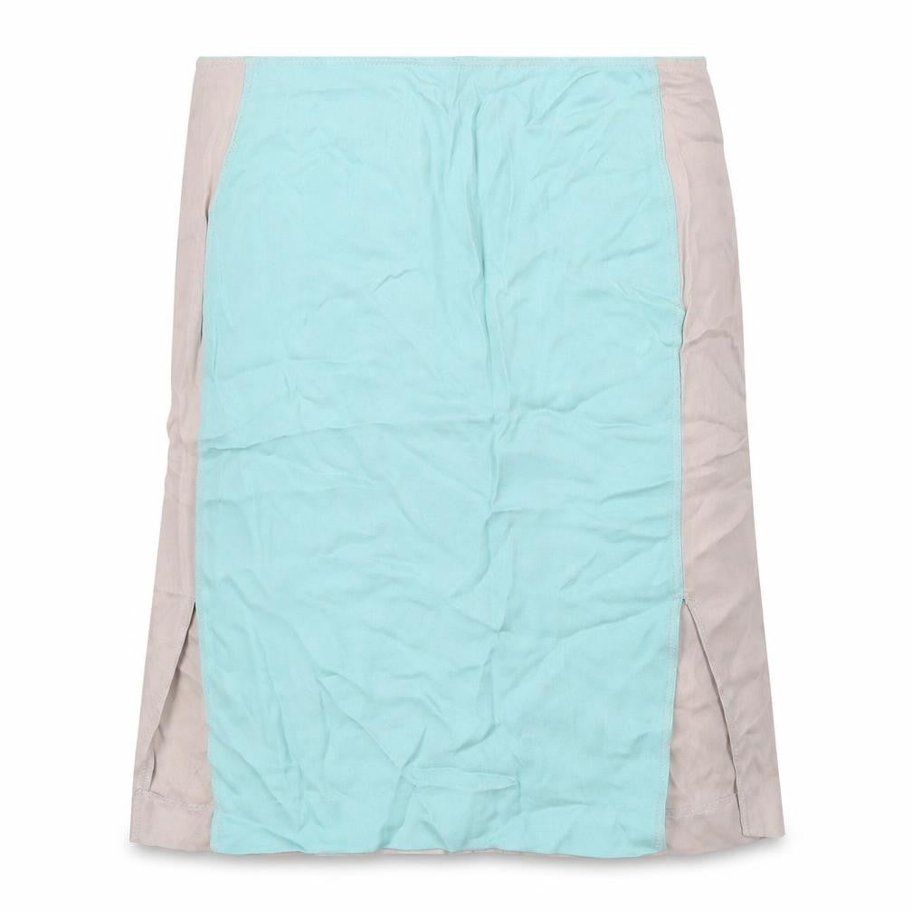 House of Dagmar Womens Beige Viscose A-Line Skirt Size 10 Zip