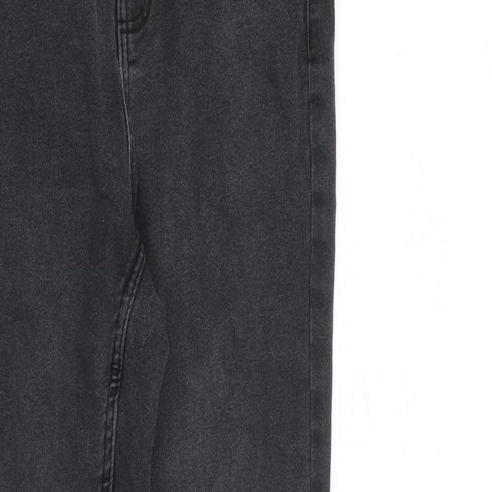 Pieces Womens Grey Cotton Skinny Jeans Size XS L25 in Regular Zip