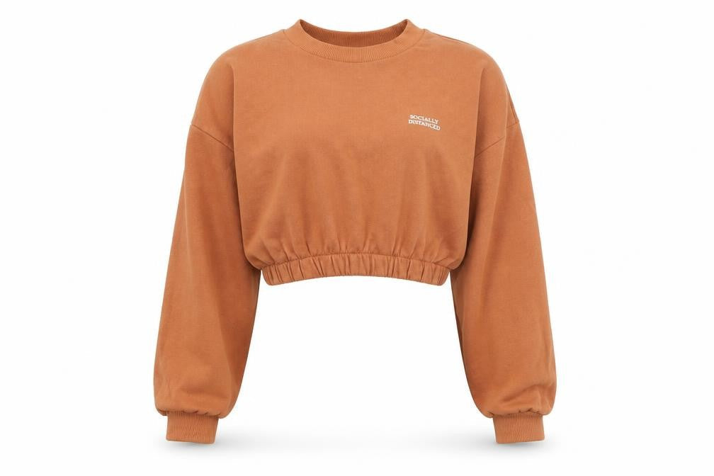 H&M Womens Brown Cotton Pullover Sweatshirt Size S Pullover - Socially Distanced