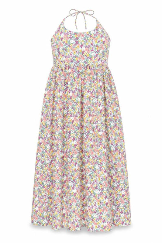 Nasty Gal Womens Multicoloured Floral Cotton Maxi Size 10 Halter Zip