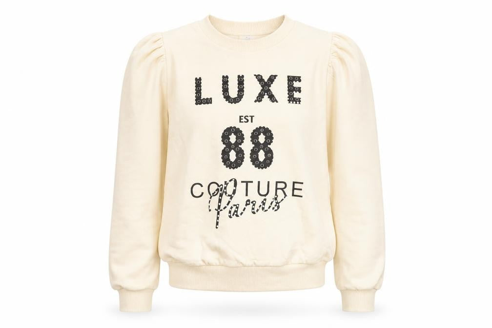 River Island Girls Yellow Cotton Pullover Sweatshirt Size 11-12 Years Pullover
