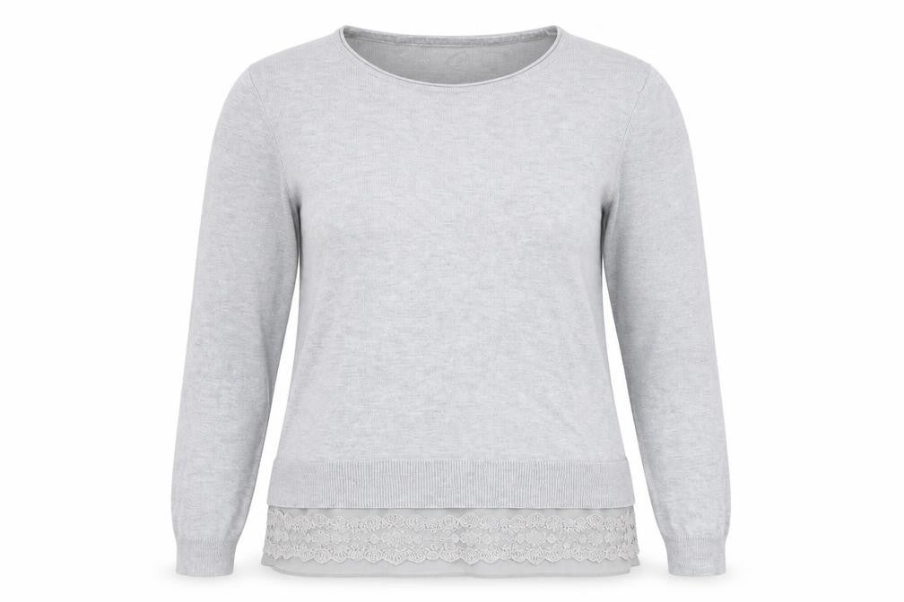 RJR.John Rocha Womens Blue Round Neck Viscose Pullover Jumper Size 12