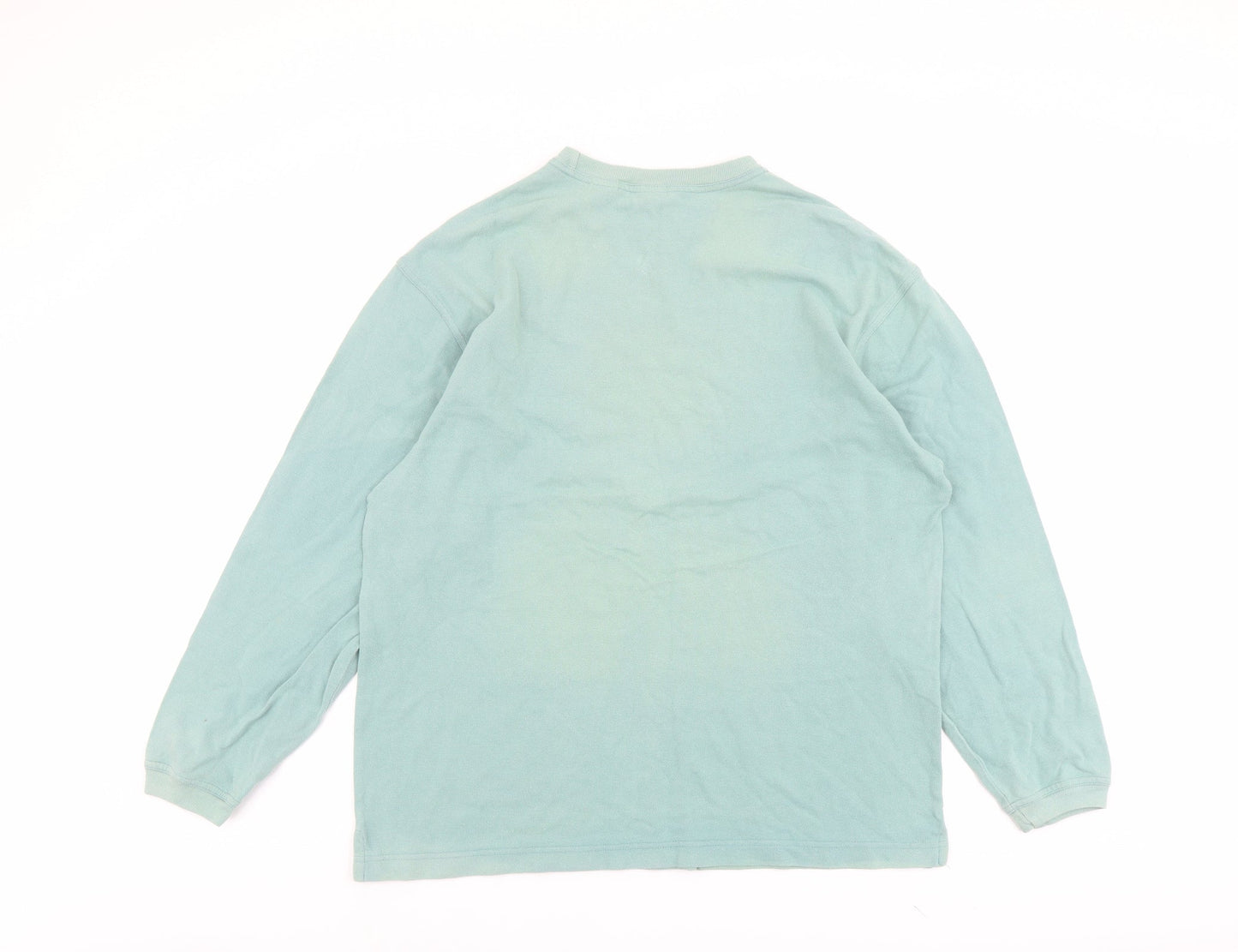 Gap Mens Green Cotton Pullover Sweatshirt Size L