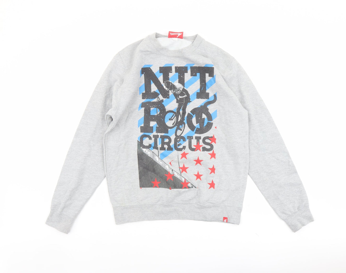 Nitro Citrus Mens Grey Cotton Pullover Sweatshirt Size M