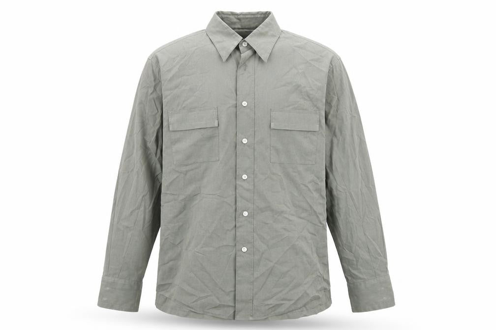 Mexx Mens Green Cotton Button-Up Size S Collared Button
