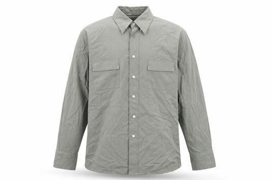 Mexx Mens Green Cotton Button-Up Size S Collared Button