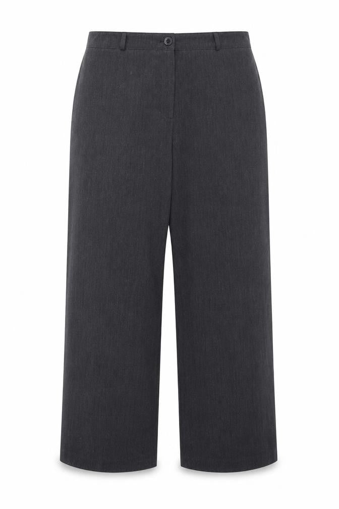 Maine New England Womens Grey Polyester Trousers Size 14 L27 in Regular Zip