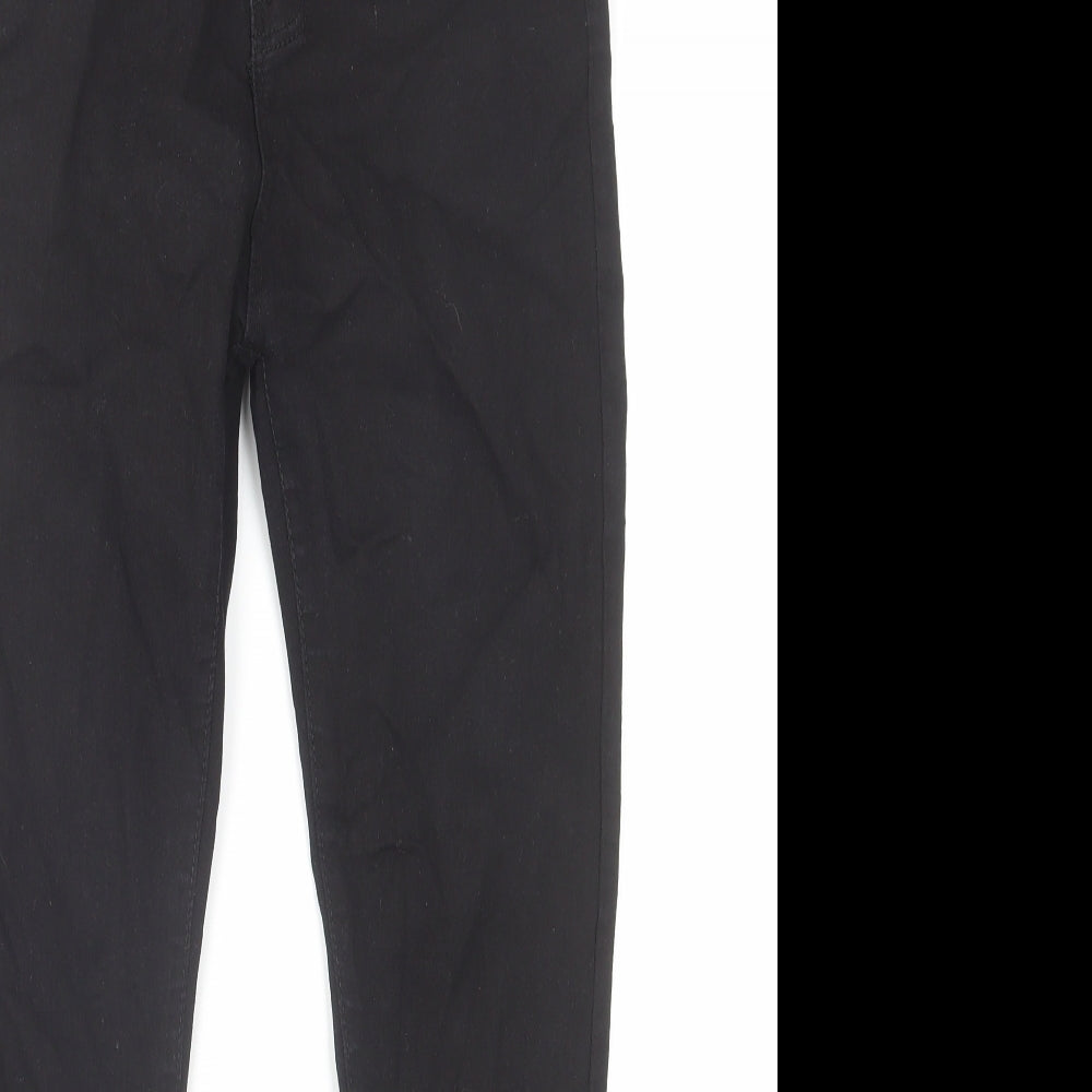Denim Wise Womens Black Cotton Skinny Jeans Size 12 L25 in Regular Zip