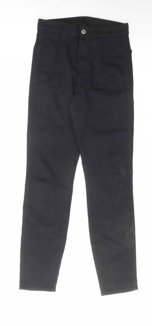 H&M Womens Black Cotton Skinny Jeans Size 25 in L28 in Regular Zip