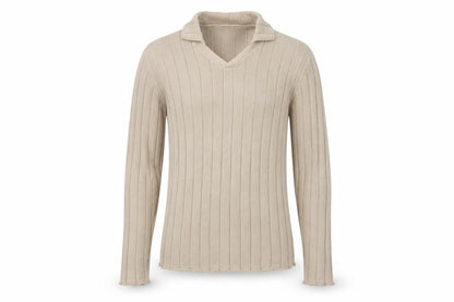 H&M Mens Brown Collared Cotton Pullover Jumper Size S Long Sleeve