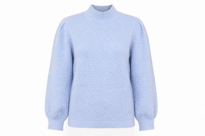 Next Womens Blue High Neck Viscose Pullover Jumper Size 10