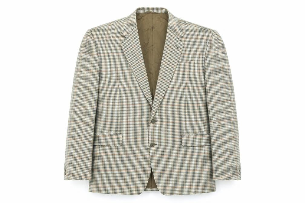 Skopes Mens Multicoloured Geometric Wool Jacket Blazer Size 46 Regular