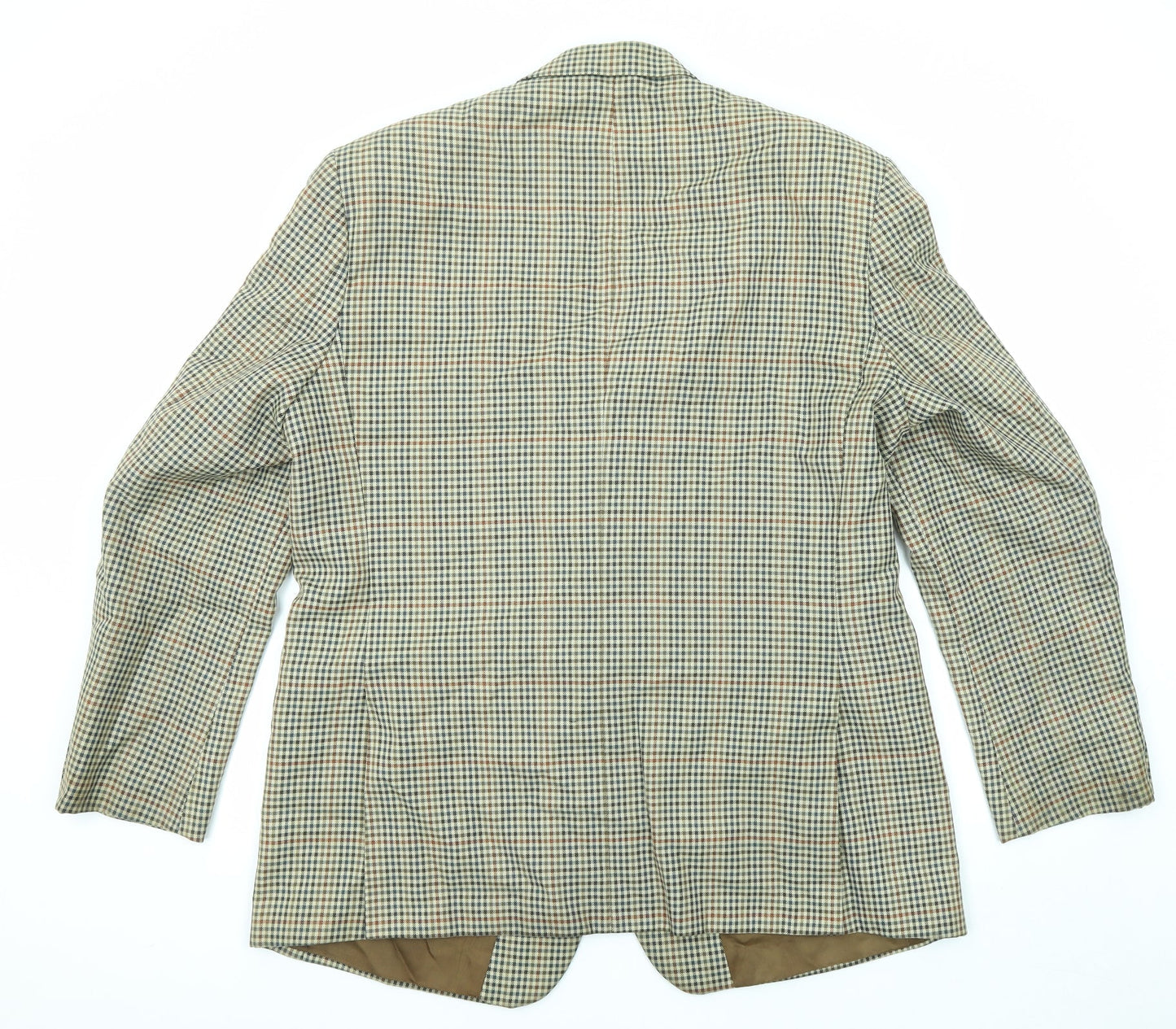 Skopes Mens Multicoloured Geometric Wool Jacket Blazer Size 46 Regular