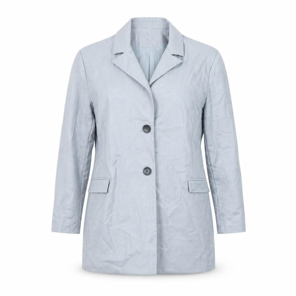 Boohoo Womens Grey Jacket Blazer Size 10 Button
