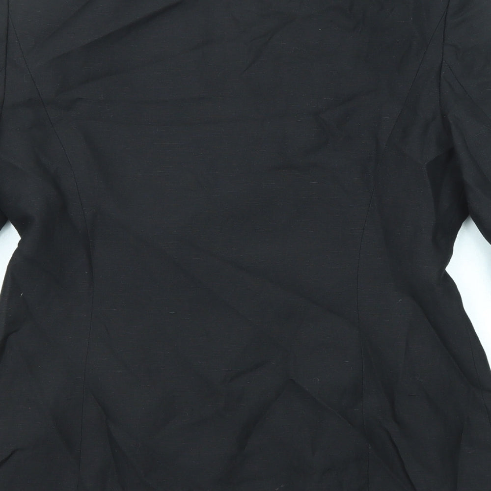 Episode Womens Black Polyester Jacket Blazer Size 8