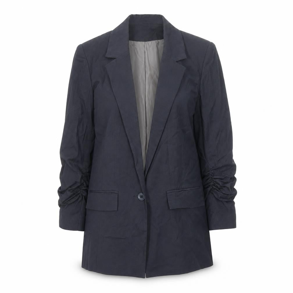 Topshop Womens Black Jacket Blazer Size 8 Button