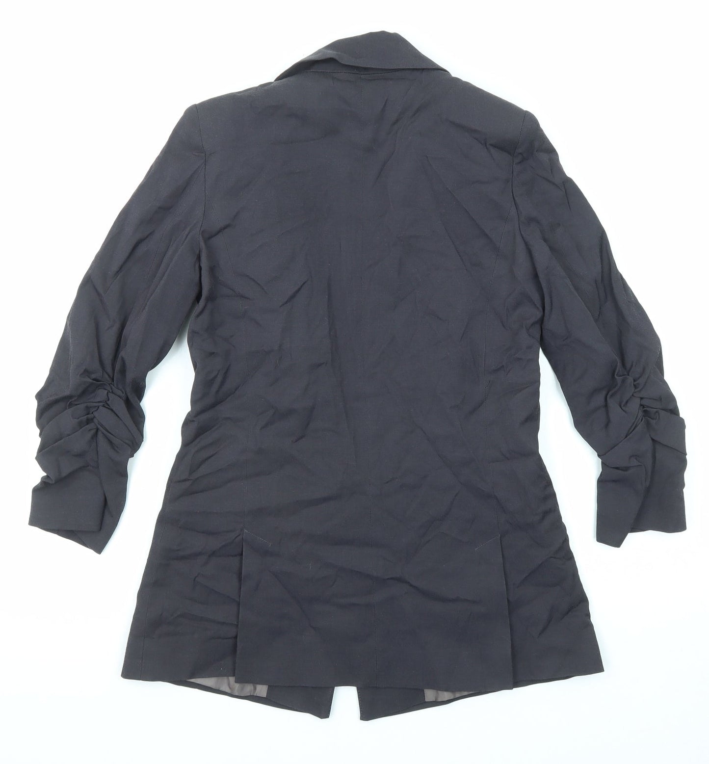 Topshop Womens Black Jacket Blazer Size 8 Button