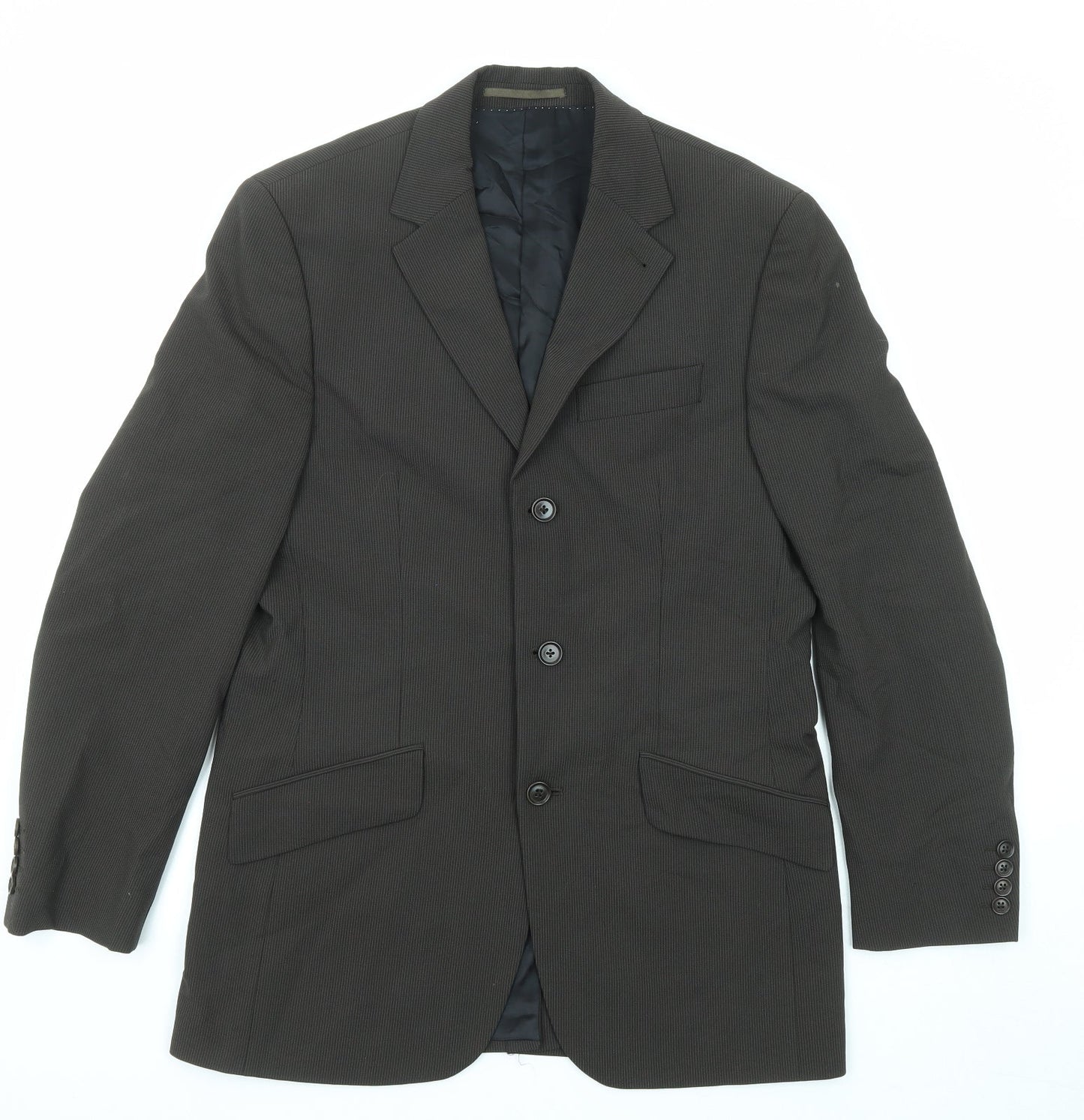 NEXT Mens Brown Polyester Jacket Suit Jacket Size 38 Regular