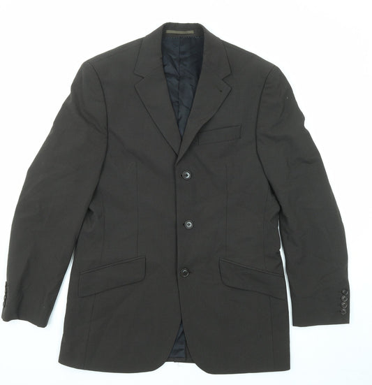 NEXT Mens Brown Polyester Jacket Suit Jacket Size 38 Regular