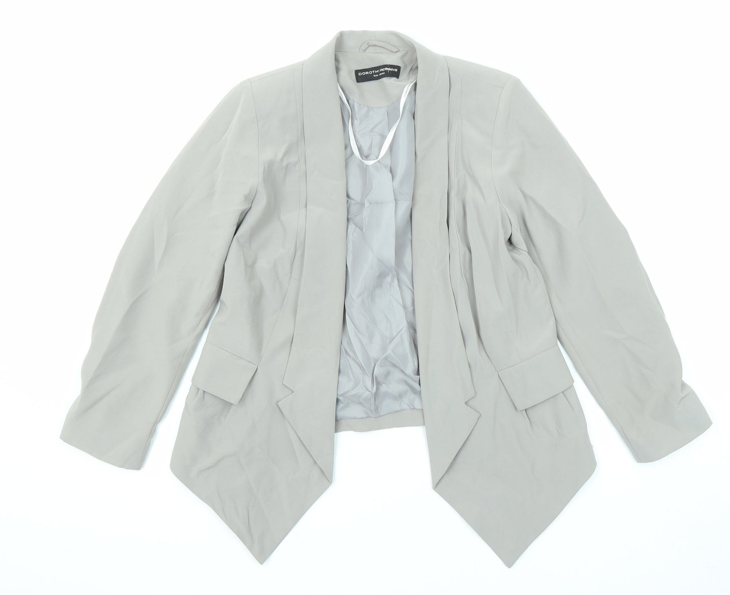 Dorothy Perkins Womens Grey Jacket Blazer Size 8