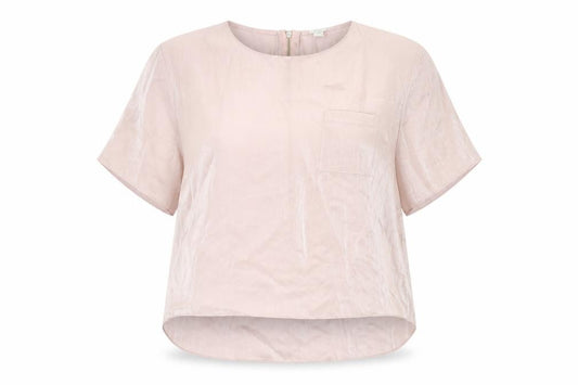 River Island Womens Pink Polyester Basic Blouse Size 16 Round Neck