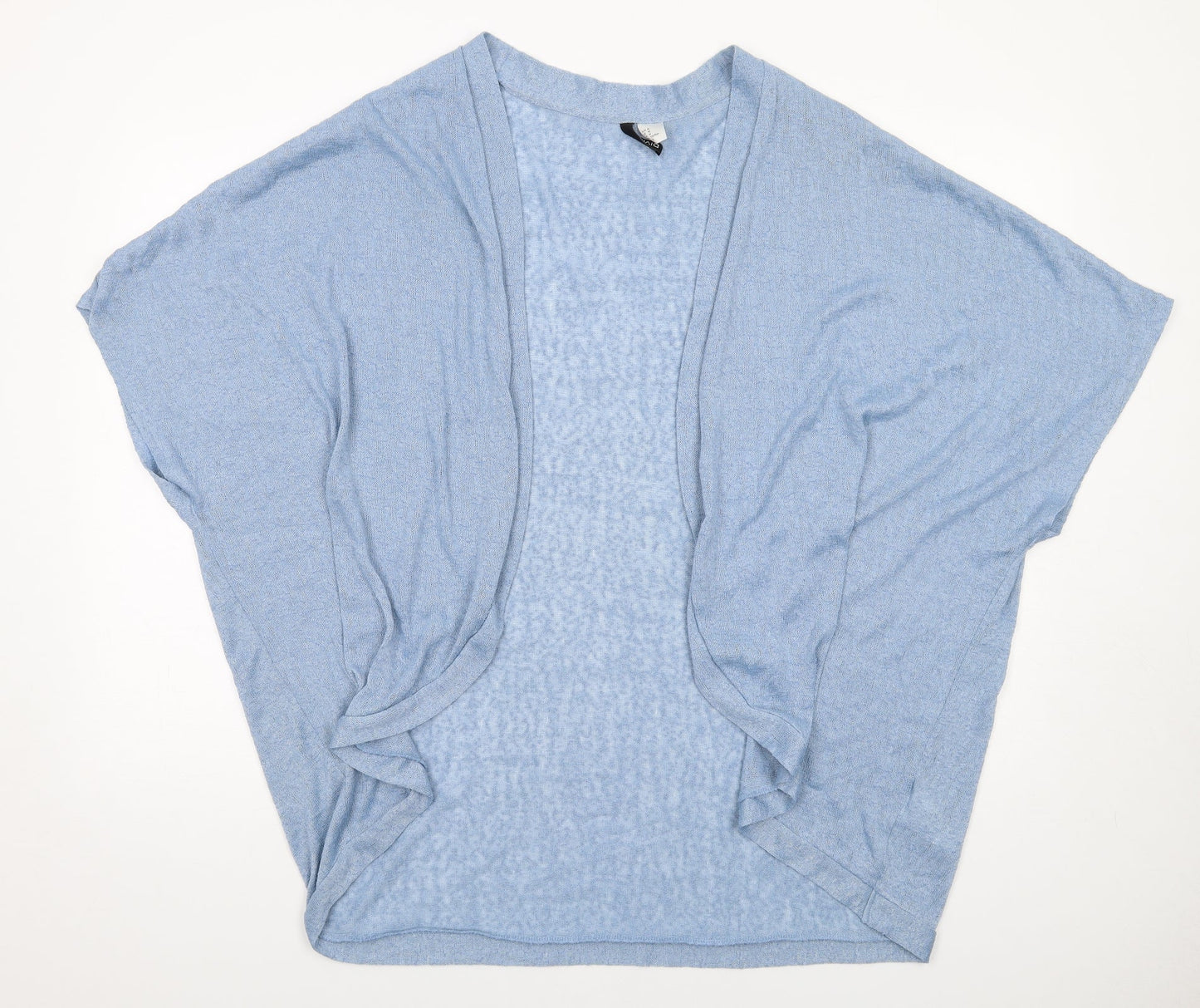 H&M Womens Blue V-Neck Polyester Cardigan Jumper Size M