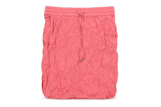 Saint Tropez Clothing Womens Pink Viscose A-Line Skirt Size L Drawstring