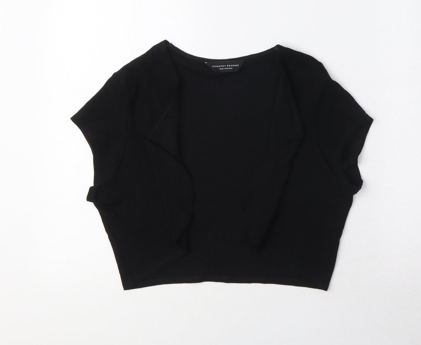 Dorothy Perkins Womens Black V-Neck Viscose Cardigan Jumper Size 14