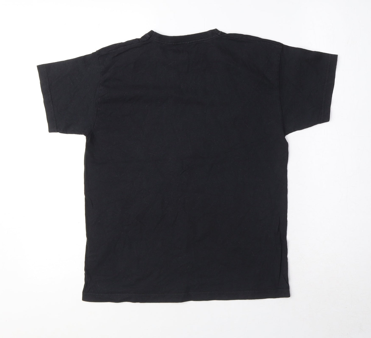 Fortnite Boys Black 100% Cotton Basic T-Shirt Size L Round Neck Pullover