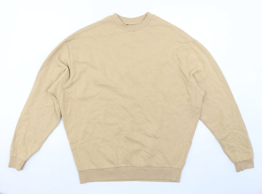 ASOS Womens Beige Cotton Pullover Sweatshirt Size S Pullover
