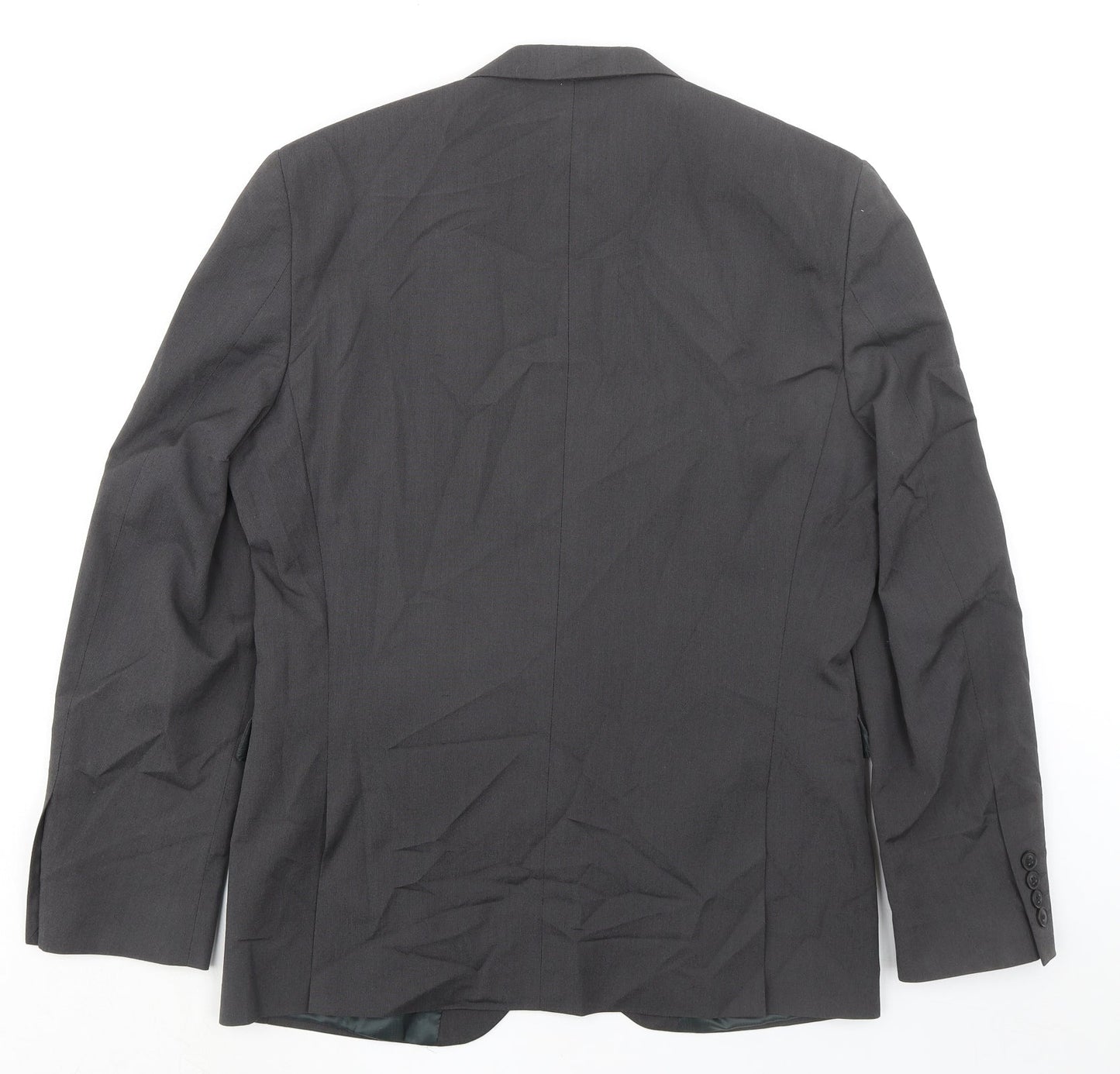 NEXT Mens Grey Polyester Jacket Suit Jacket Size 40 Regular