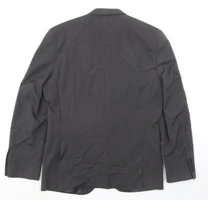Next Mens Grey Polyester Jacket Suit Jacket Size 40 Regular