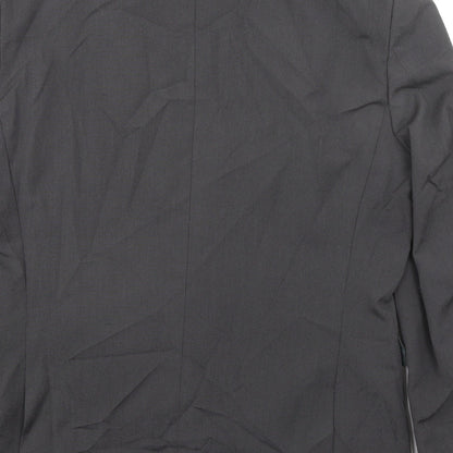 Next Mens Grey Polyester Jacket Suit Jacket Size 40 Regular